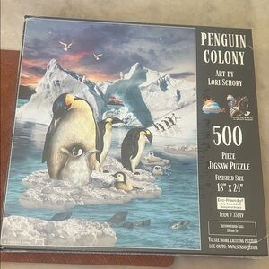 Penguin Colony 500-Piece Jigsaw Puzzle by SunsOut